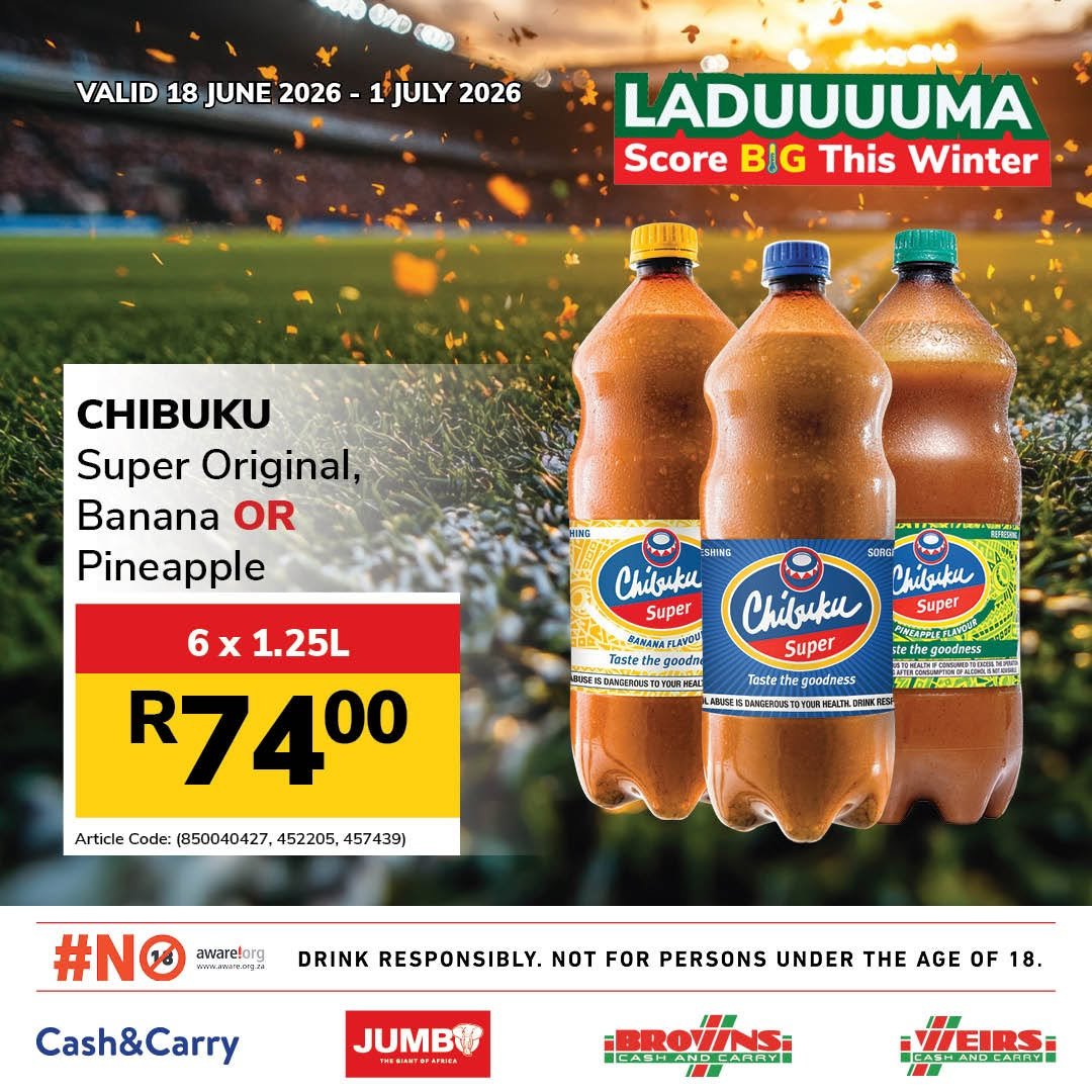 JUMBO CASH & CARRY specials - From Thursday 18 Jun 2026