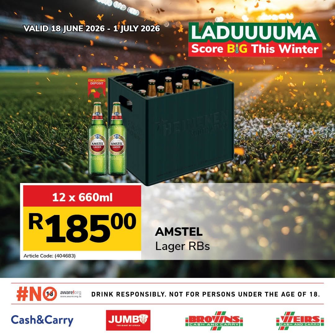 JUMBO CASH & CARRY specials - From Thursday 18 Jun 2026
