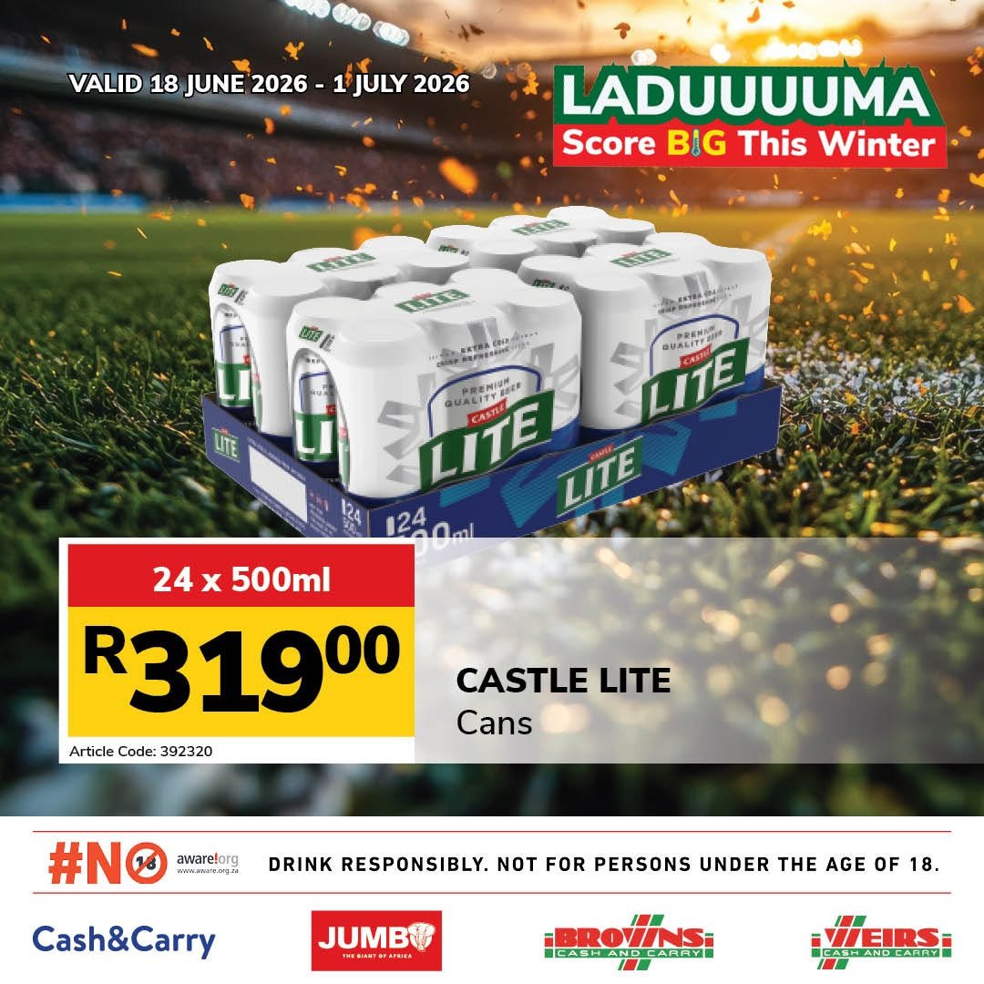 JUMBO CASH & CARRY specials - From Thursday 18 Jun 2026