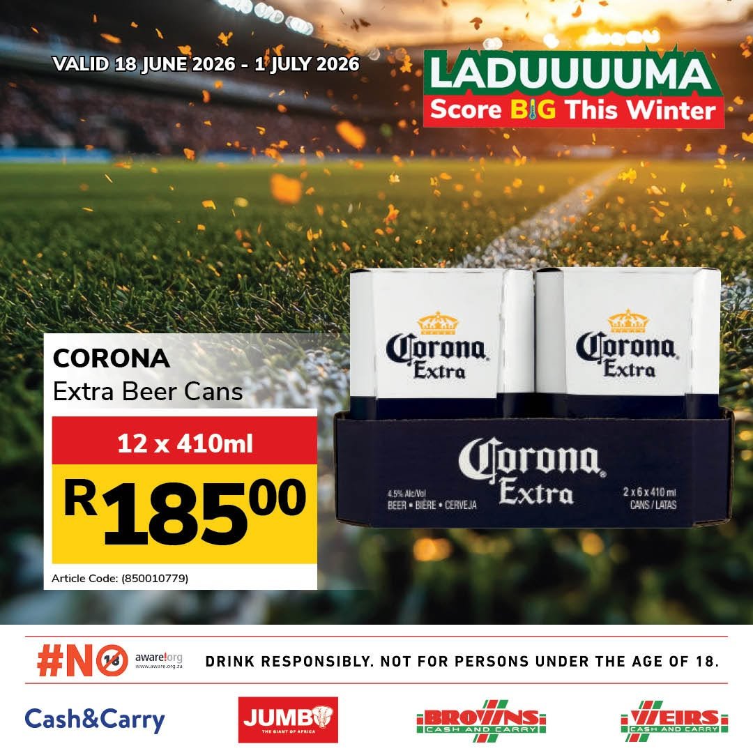 JUMBO CASH & CARRY specials - From Thursday 18 Jun 2026