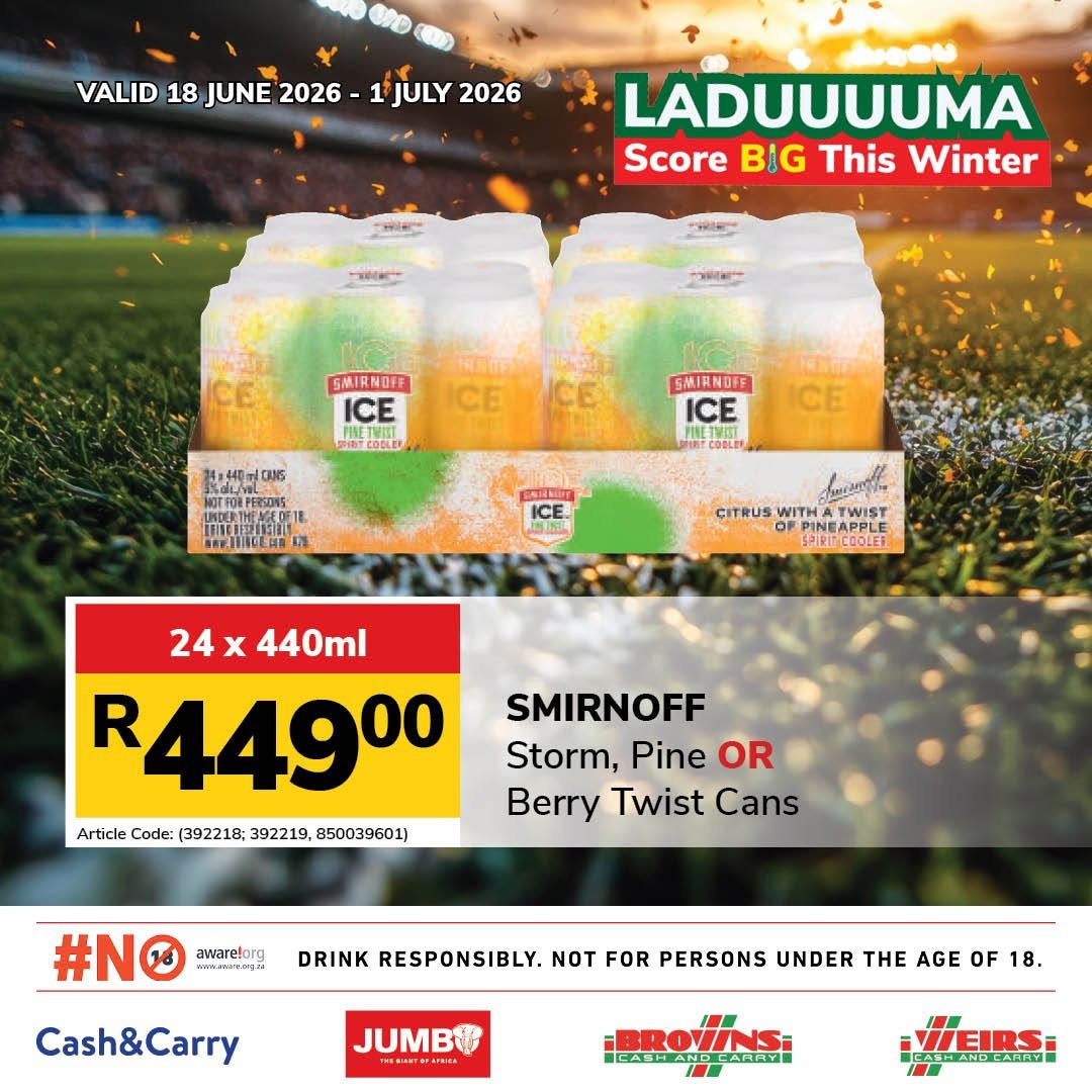 JUMBO CASH & CARRY specials - From Thursday 18 Jun 2026