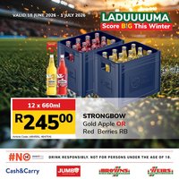 JUMBO CASH & CARRY specials - From Thursday 18 Jun 2026