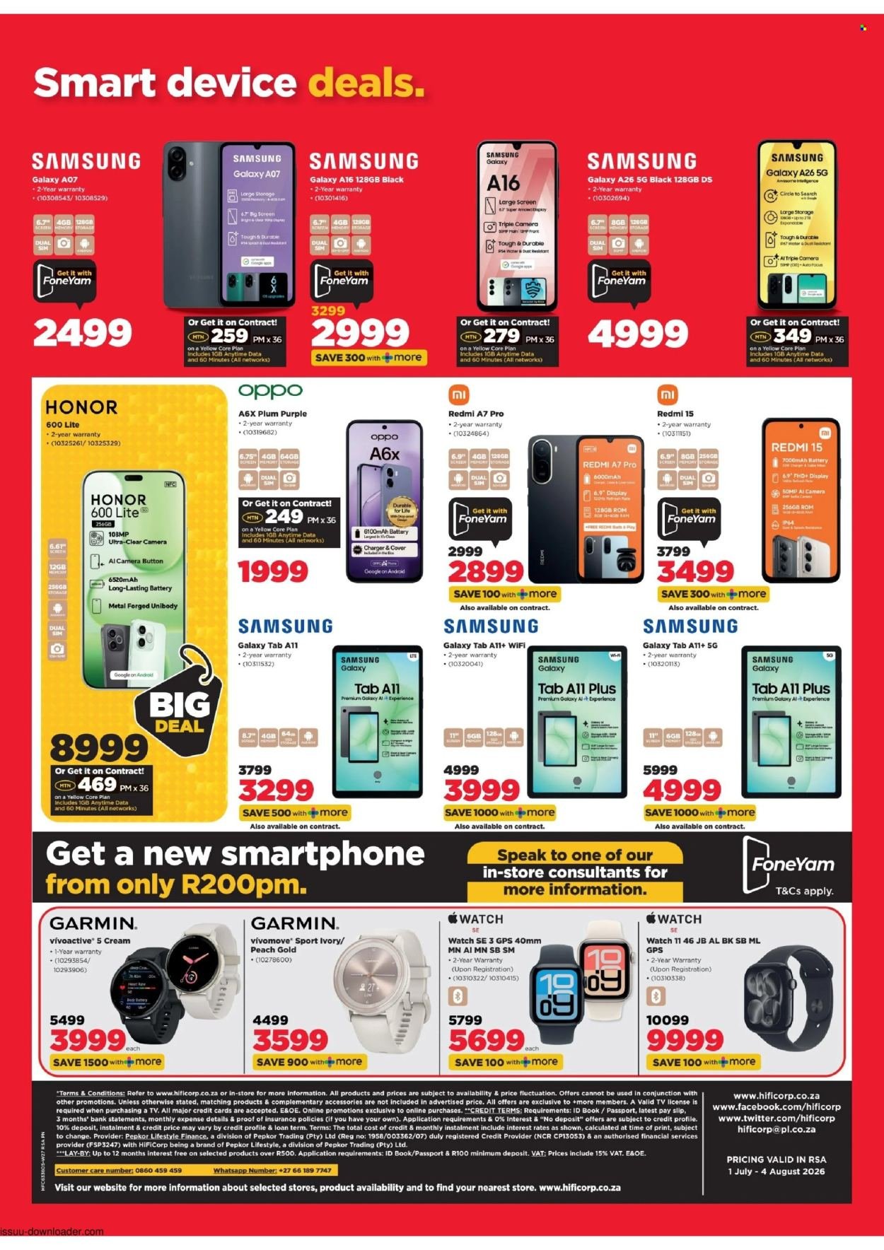 HIFI CORP specials - From Wednesday 1 Jul 2026