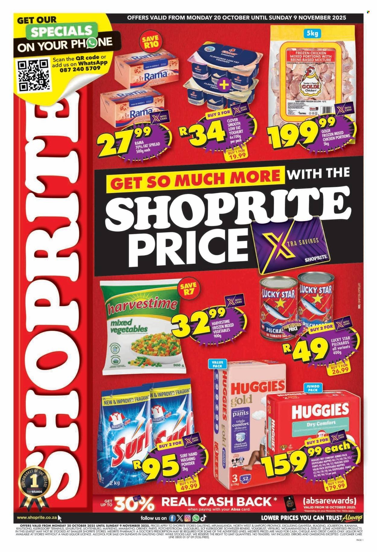 SHOPRITE specials - Price Gauteng (2025-10-20 - 2025-11-09) | 1
