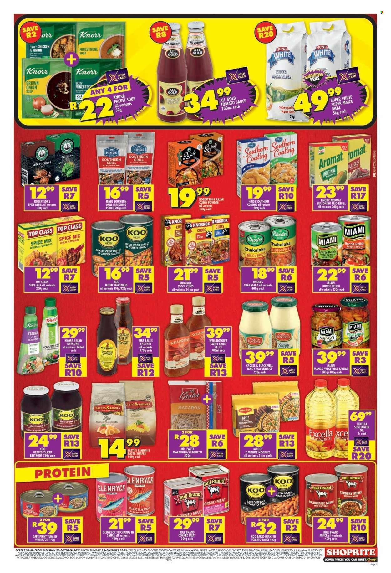 SHOPRITE specials - Price Gauteng (2025-10-20 - 2025-11-09) | 5