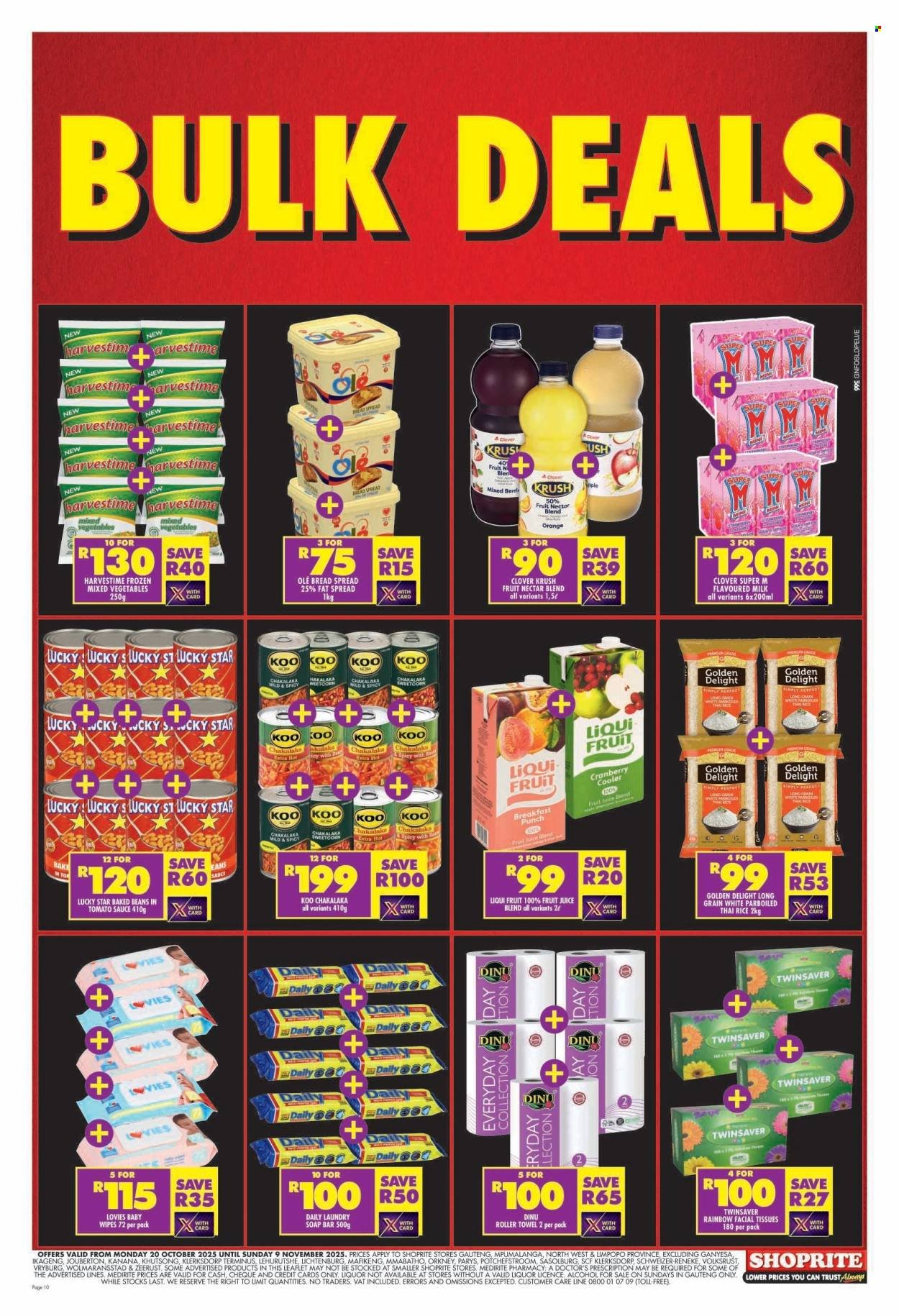 SHOPRITE specials - Price Gauteng (2025-10-20 - 2025-11-09) | 10