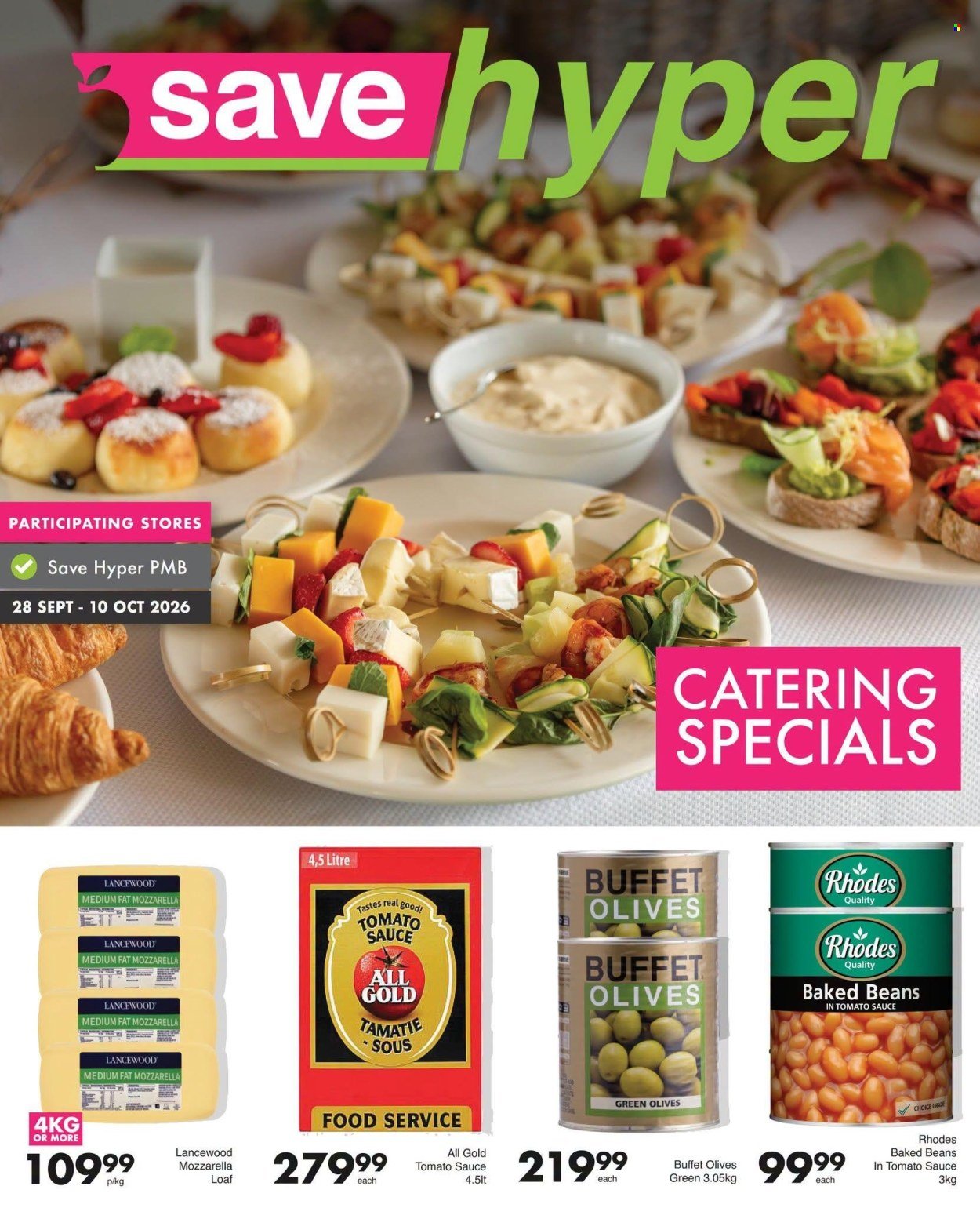 SAVE specials - From Monday 28 Sept 2026