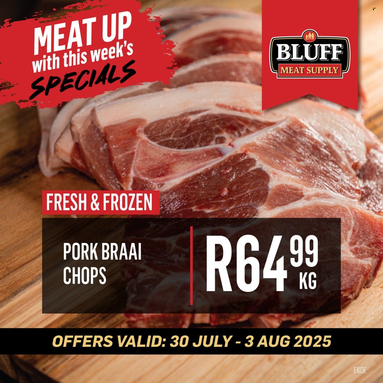 BLUFF MEAT SUPPLY specials - From Wednesday 30 Jul 2025 (2025-07-30 - 2025-08-03) | 2