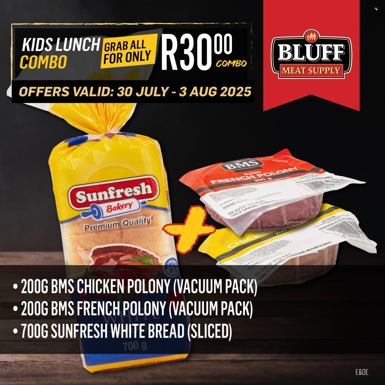BLUFF MEAT SUPPLY specials - From Wednesday 30 Jul 2025 (2025-07-30 - 2025-08-03) | 12