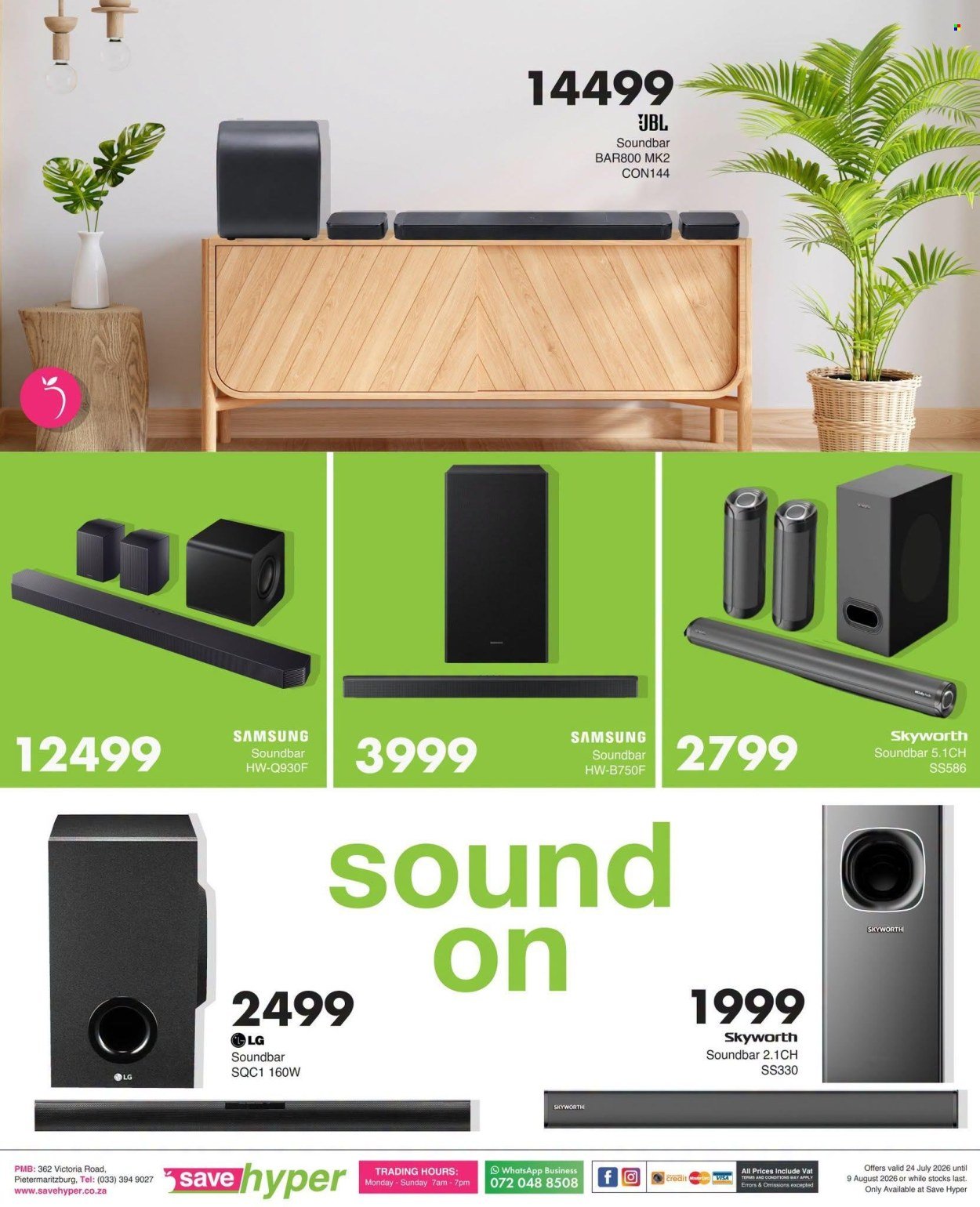 SAVE specials - From Friday 24 Jul 2026