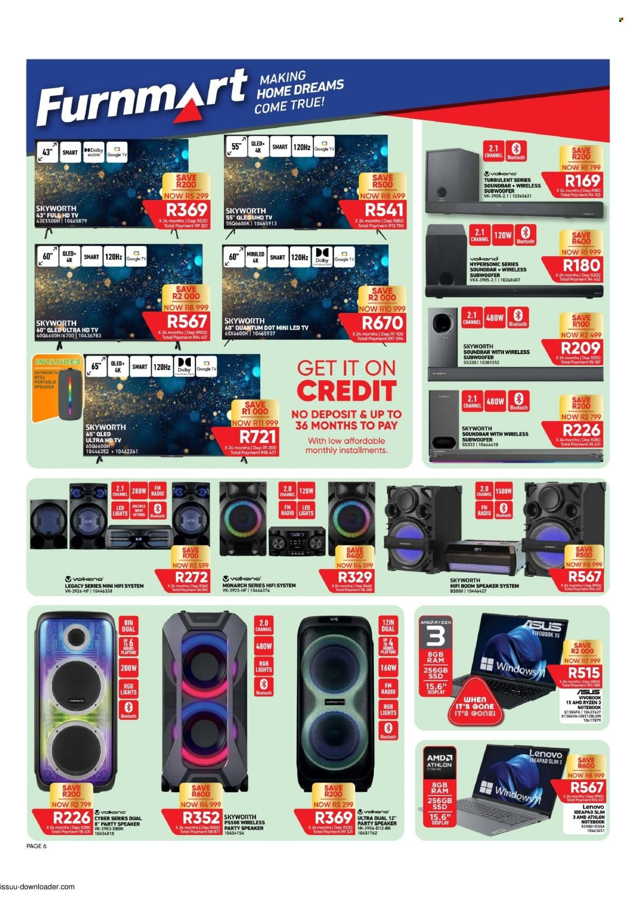 FURNMART specials - From Monday 12 Oct 2026