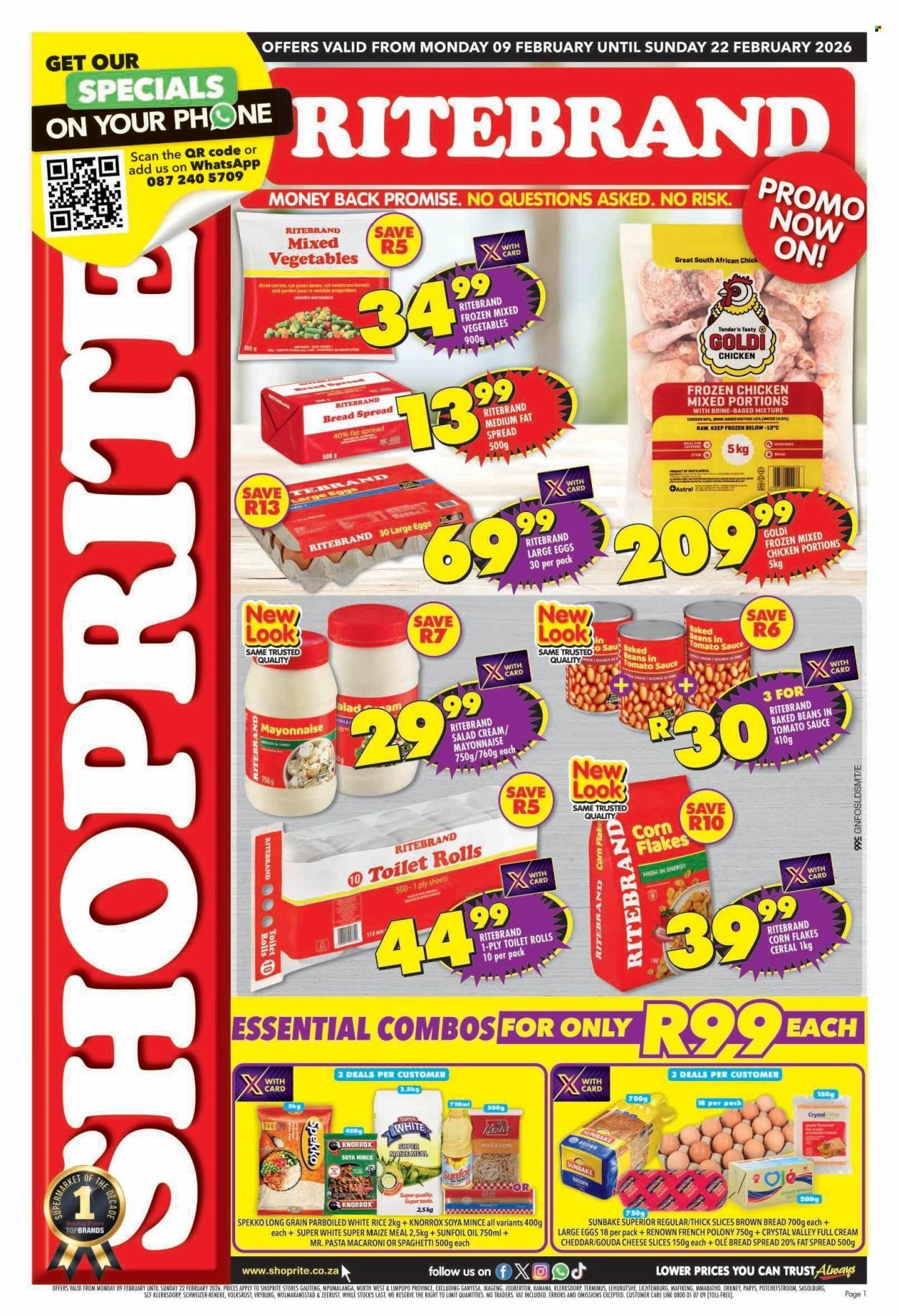 SHOPRITE specials - Ritebrand Savings Gauteng (2026-02-09 - 2026-02-22) | 1