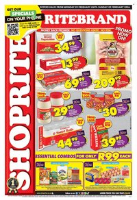 SHOPRITE specials - Ritebrand Savings Gauteng (2026-02-09 - 2026-02-22)