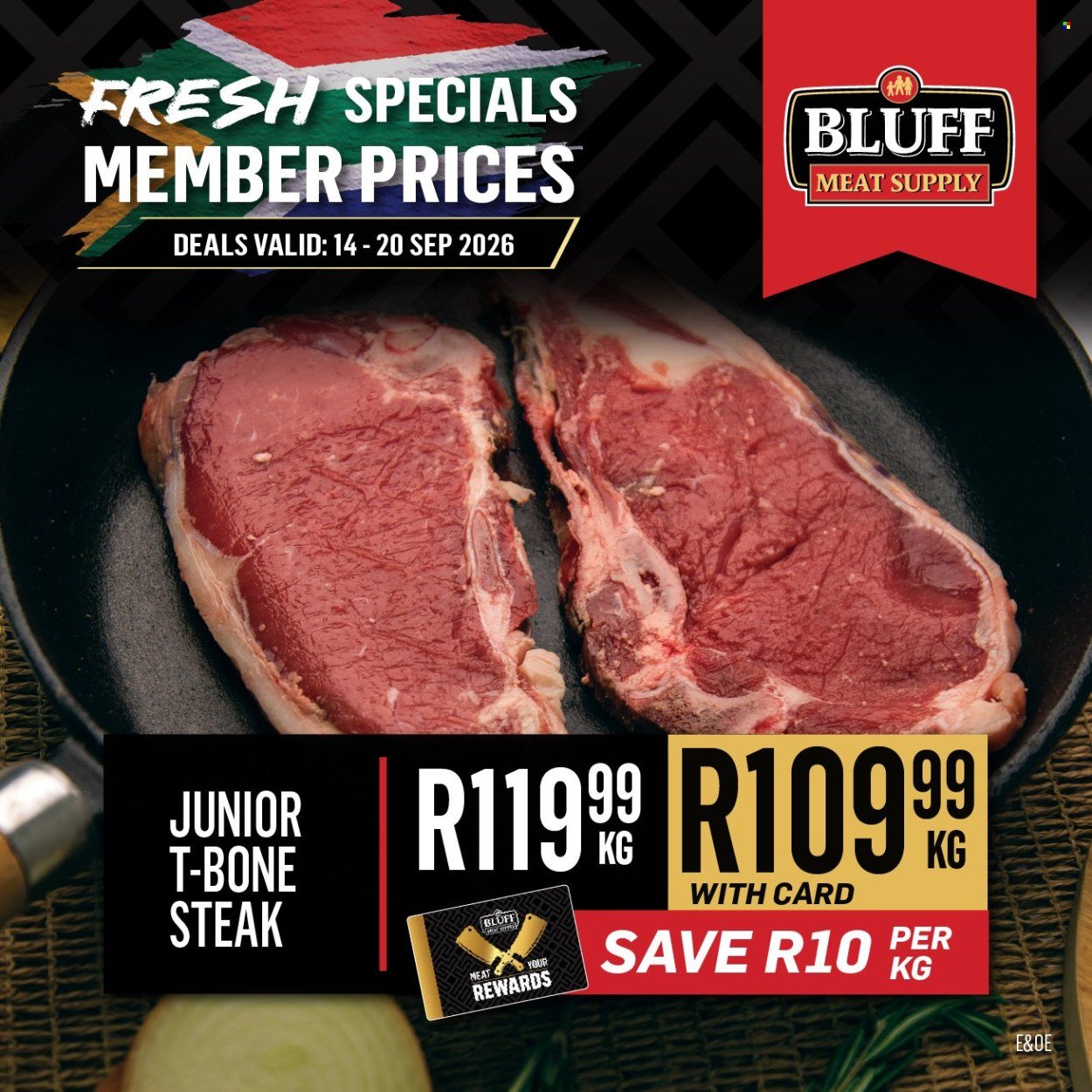BLUFF MEAT SUPPLY specials - From Monday 14 Sept 2026