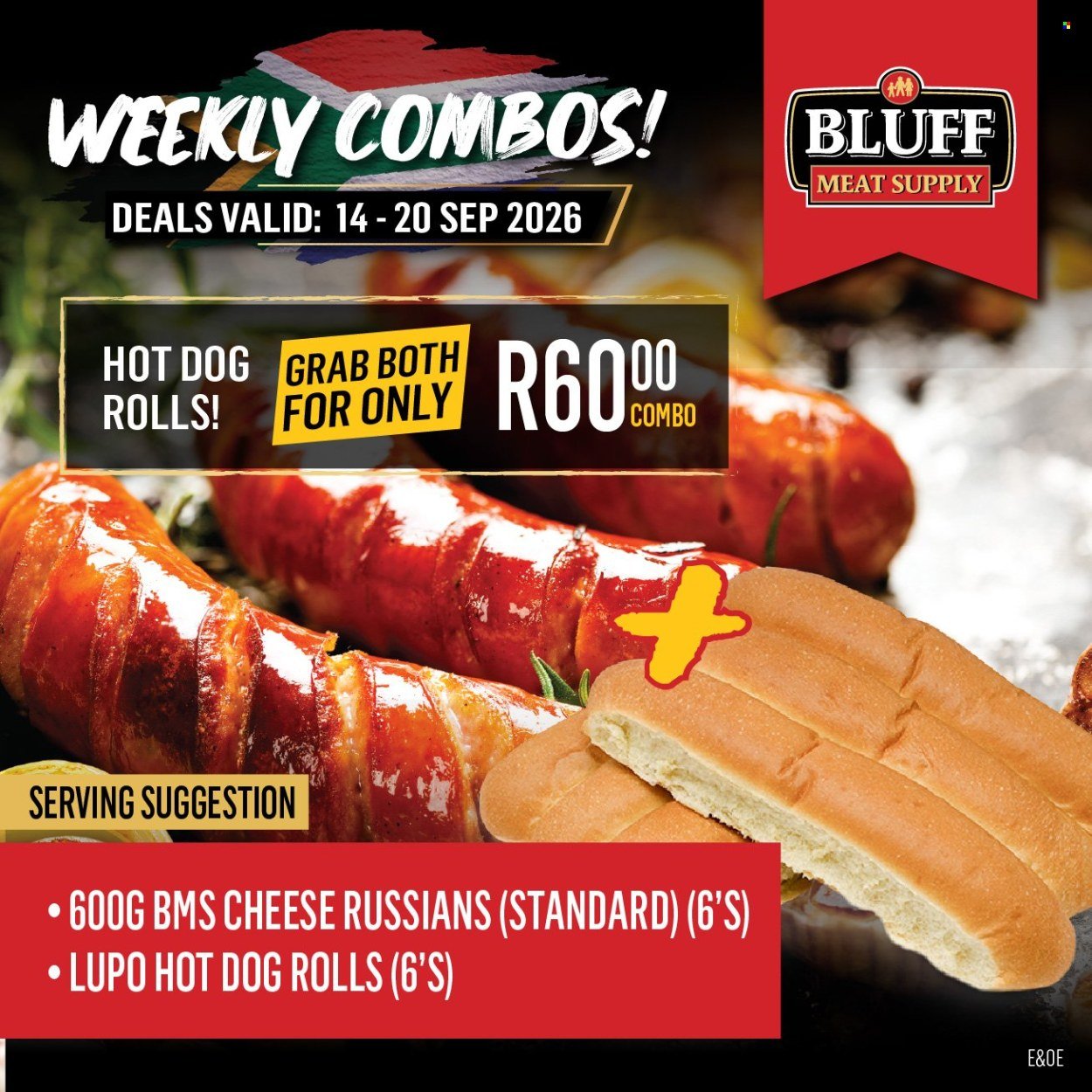 BLUFF MEAT SUPPLY specials - From Monday 14 Sept 2026