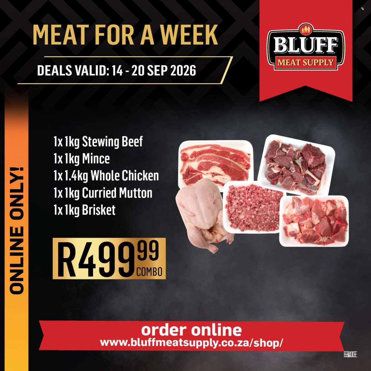 BLUFF MEAT SUPPLY specials - From Monday 14 Sept 2026