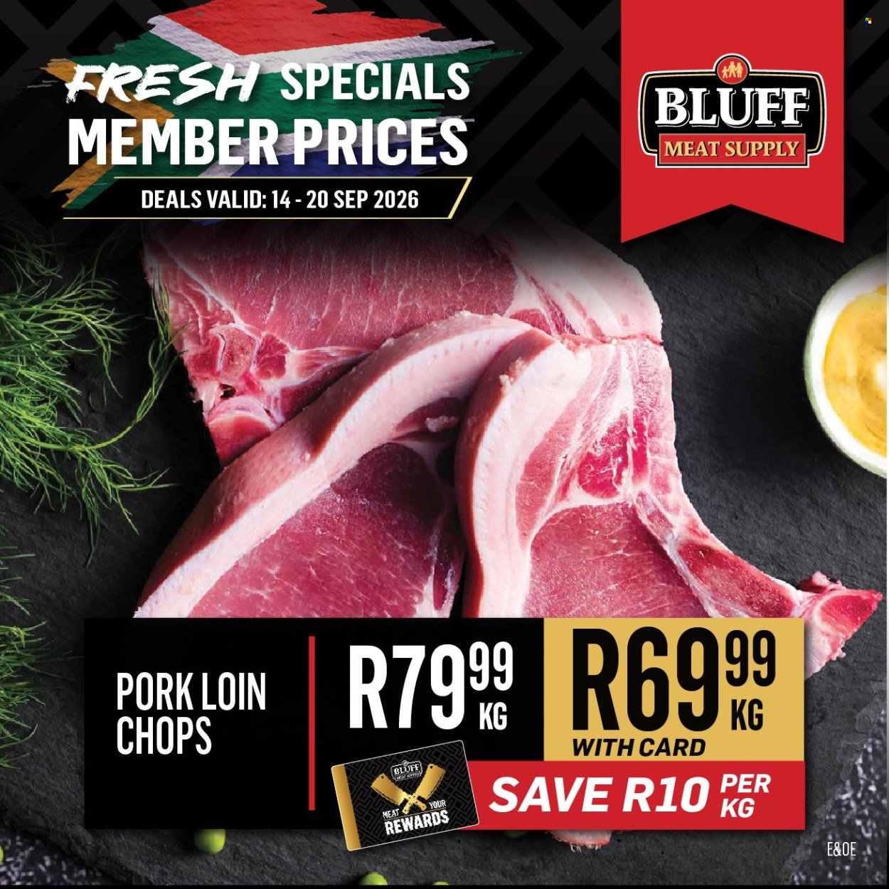 BLUFF MEAT SUPPLY specials - From Monday 14 Sept 2026
