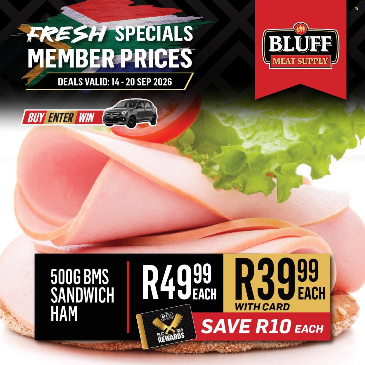 BLUFF MEAT SUPPLY specials - From Monday 14 Sept 2026