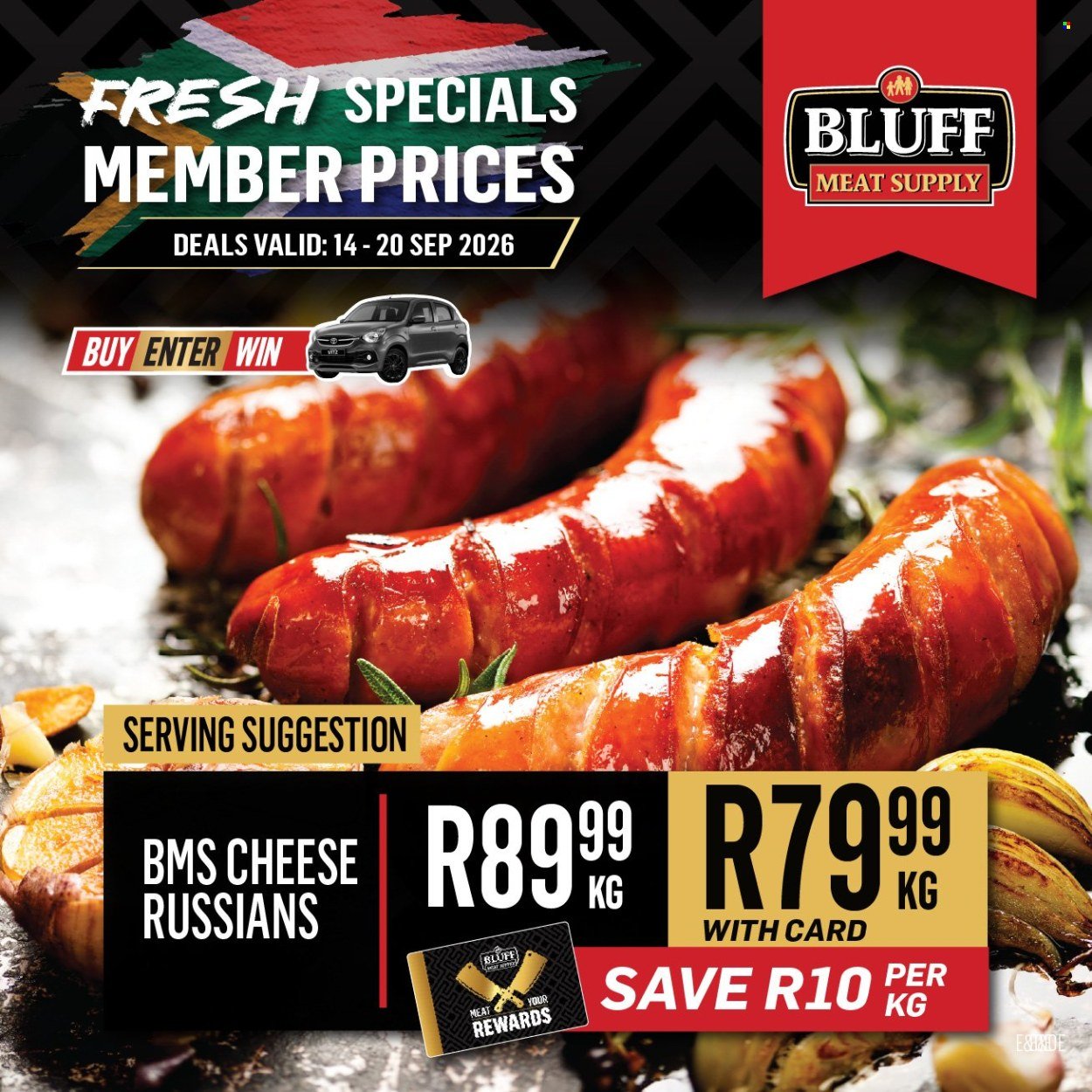 BLUFF MEAT SUPPLY specials - From Monday 14 Sept 2026