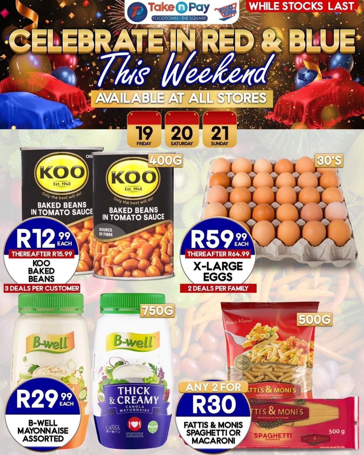 TAKE N PAY specials - From Friday 19 Jun 2026
