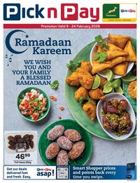 PICK N PAY specials - Ramadaan Specials (2026-02-09 - 2026-02-24)