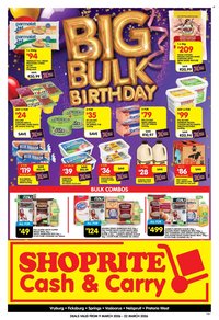 SHOPRITE specials - Cash & Carry Birthday Savings Exclusive Gauteng (2026-03-09 - 2026-03-22)