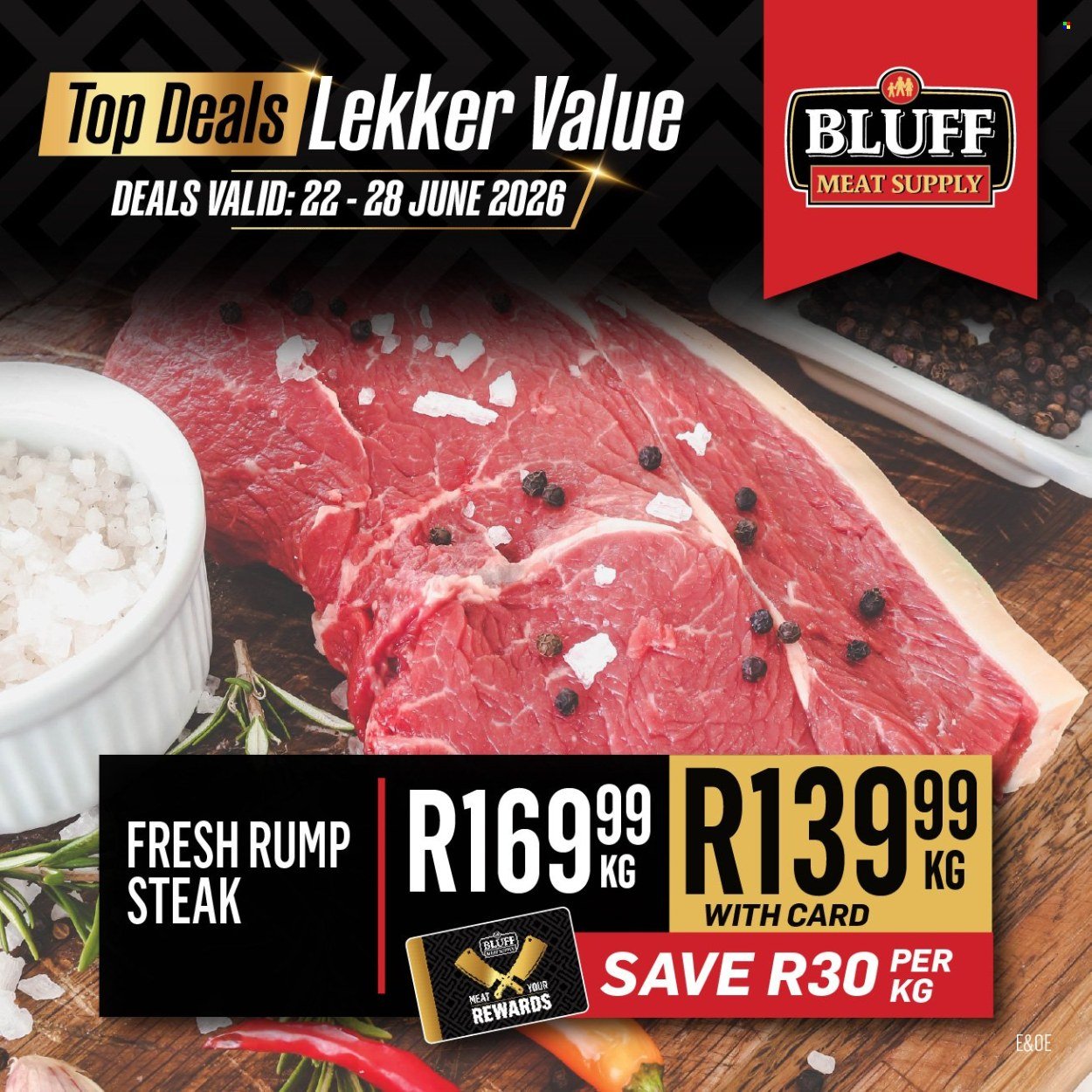 BLUFF MEAT SUPPLY specials - From Monday 22 Jun 2026