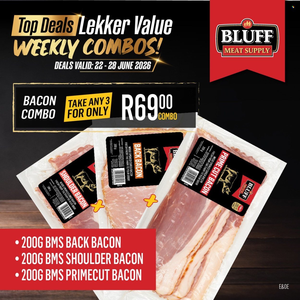 BLUFF MEAT SUPPLY specials - From Monday 22 Jun 2026