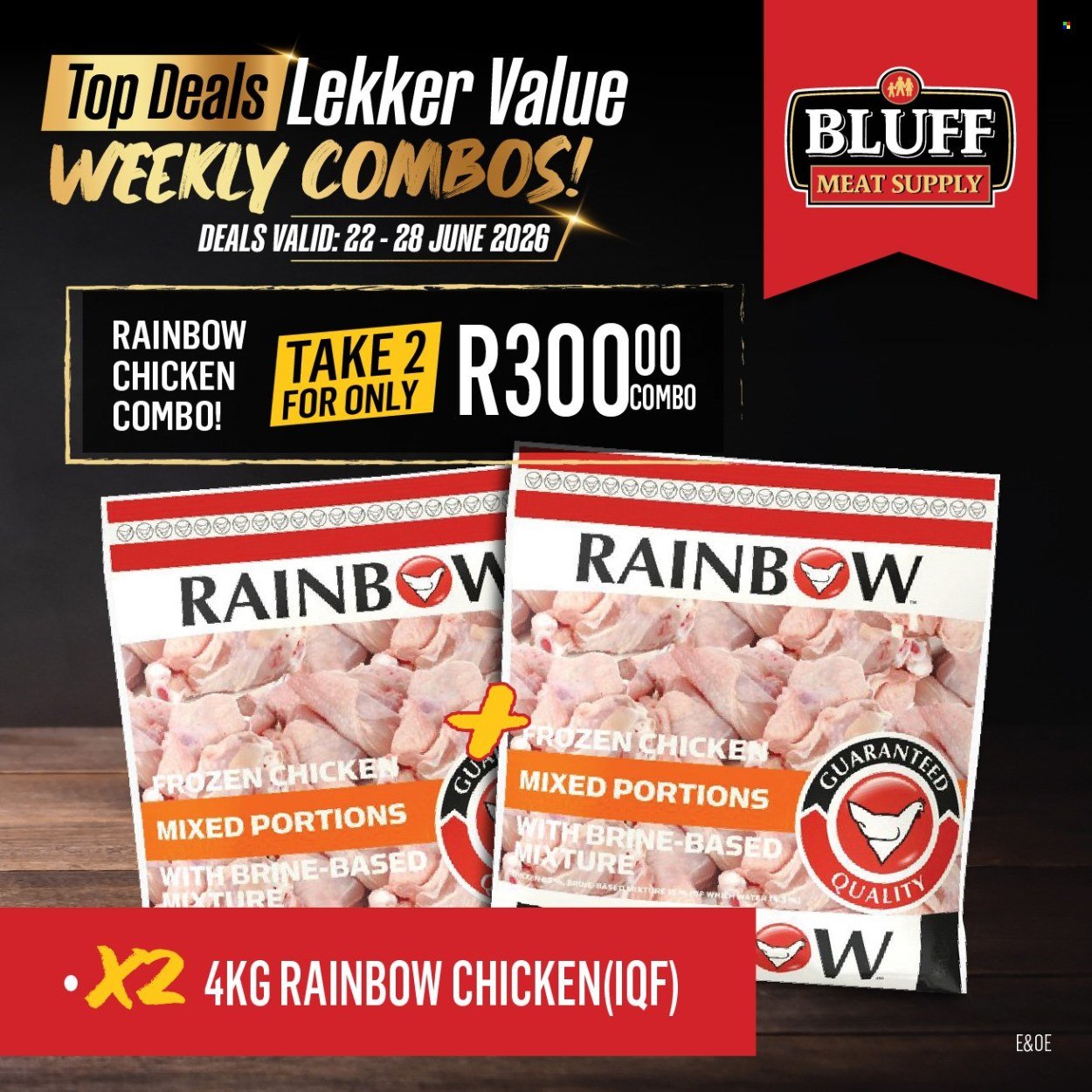BLUFF MEAT SUPPLY specials - From Monday 22 Jun 2026