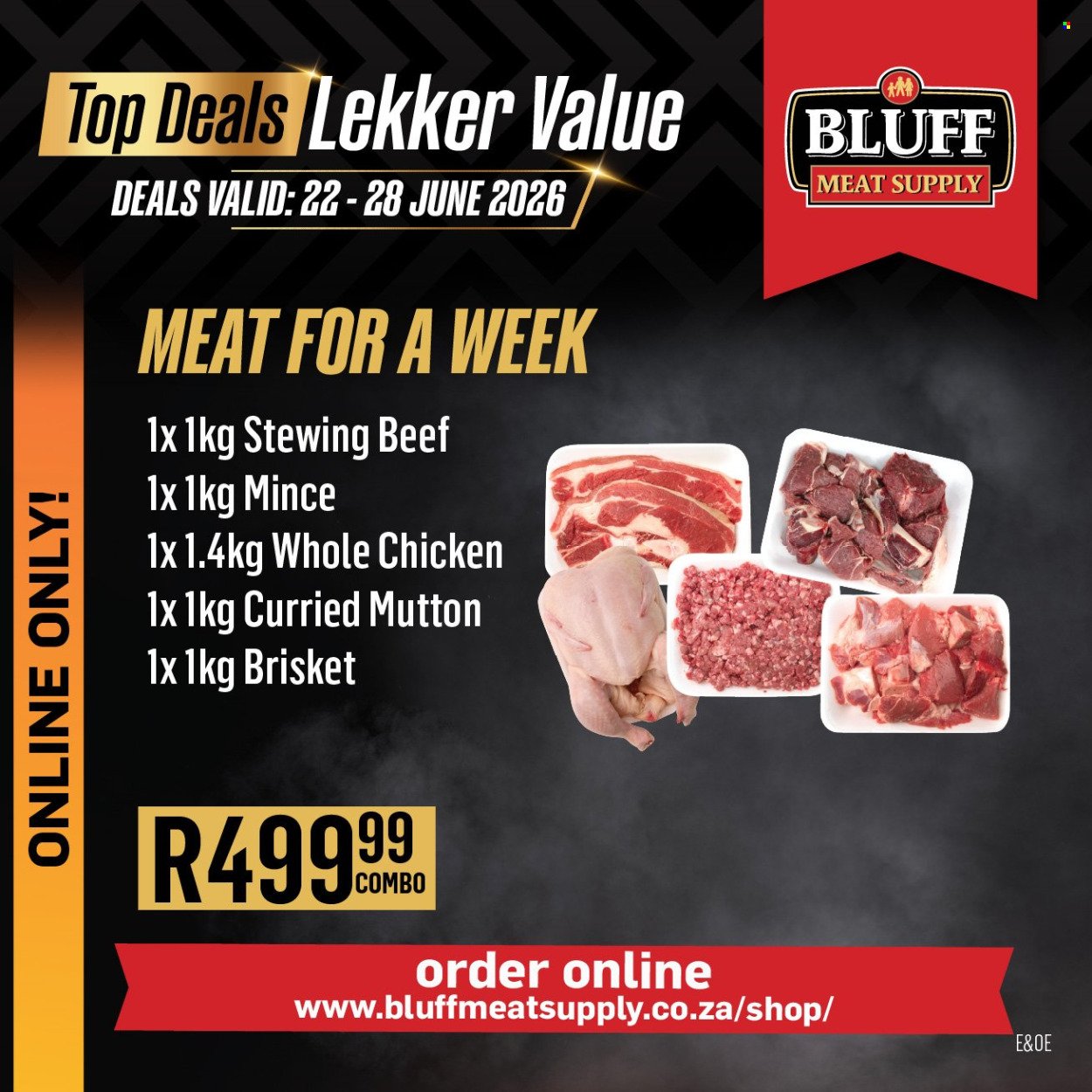BLUFF MEAT SUPPLY specials - From Monday 22 Jun 2026