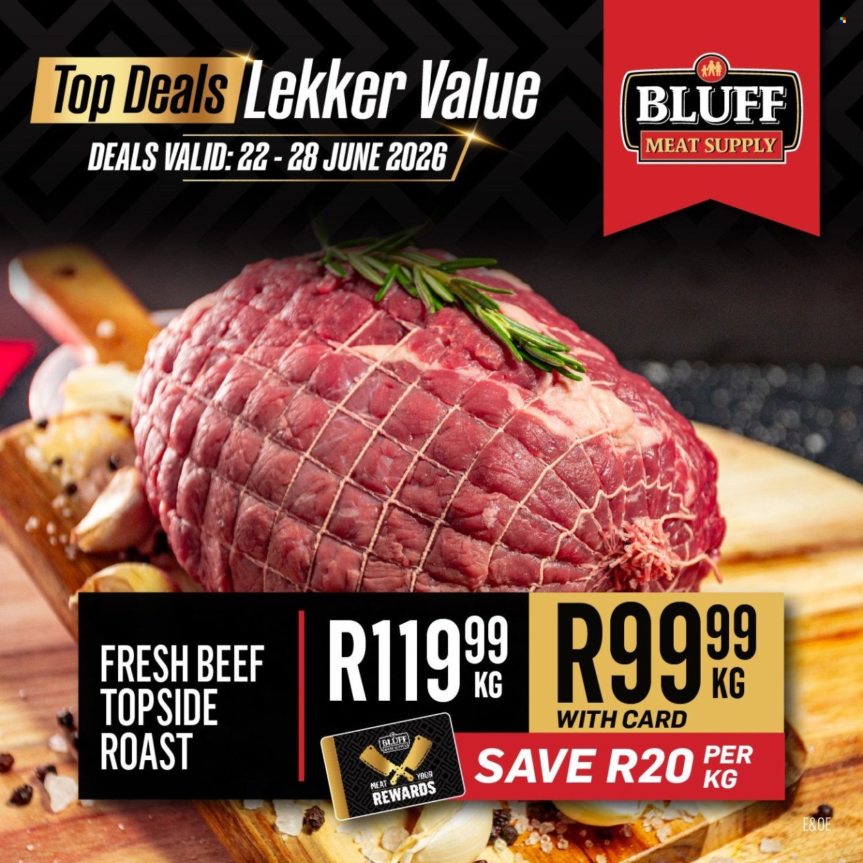 BLUFF MEAT SUPPLY specials - From Monday 22 Jun 2026