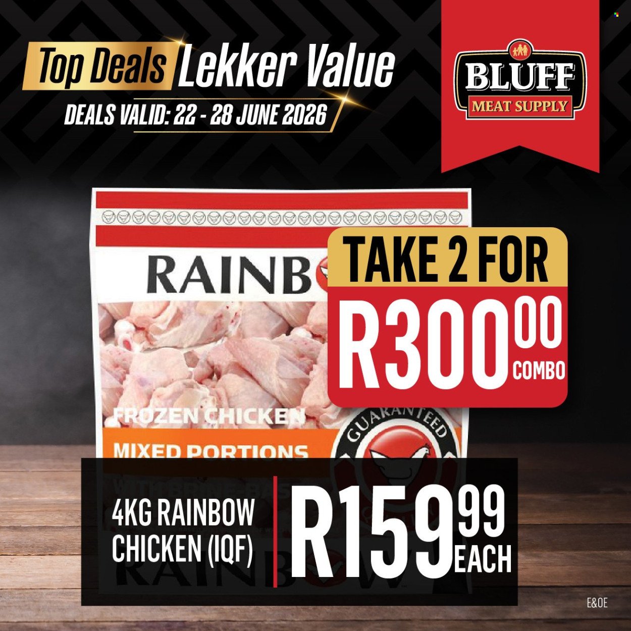 BLUFF MEAT SUPPLY specials - From Monday 22 Jun 2026