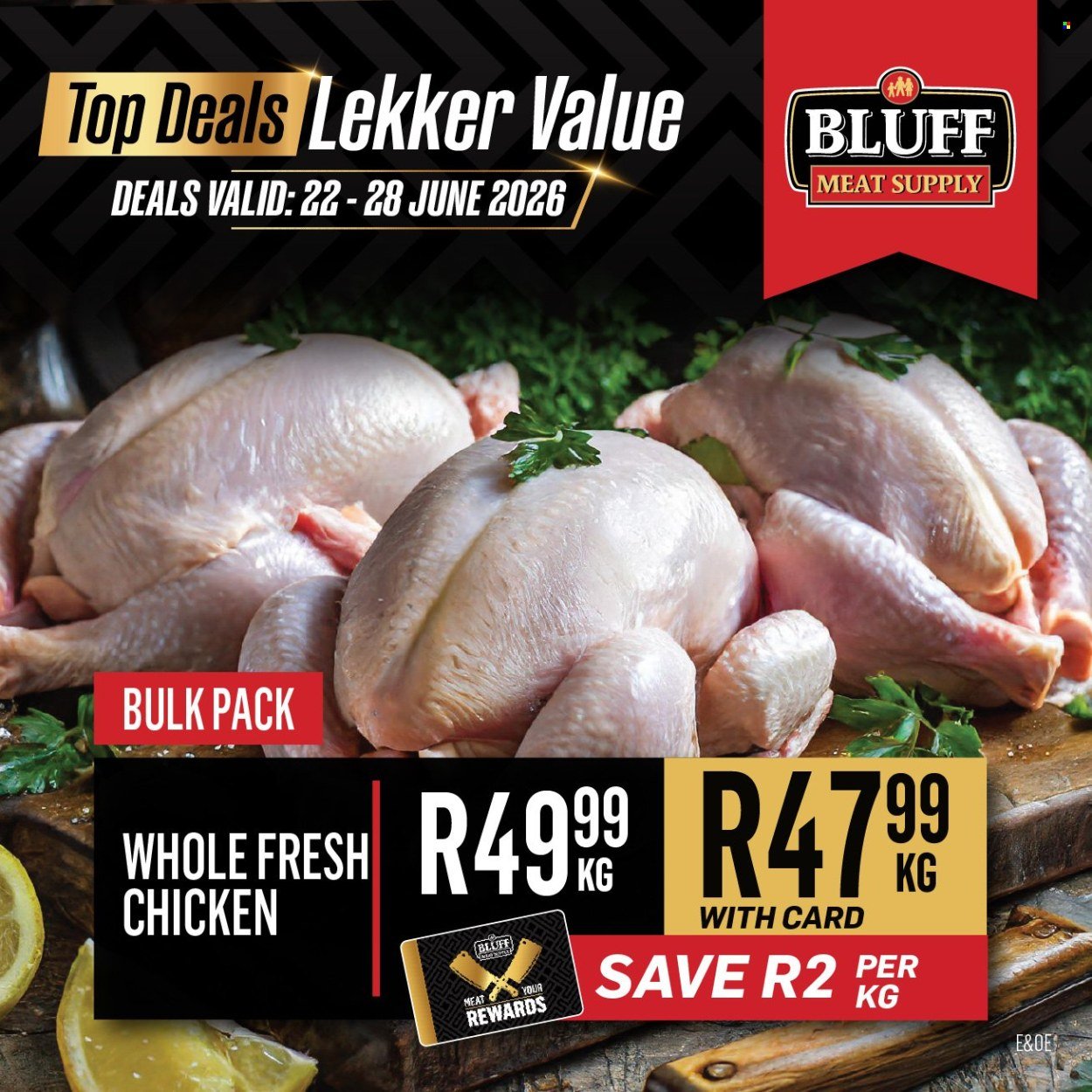 BLUFF MEAT SUPPLY specials - From Monday 22 Jun 2026
