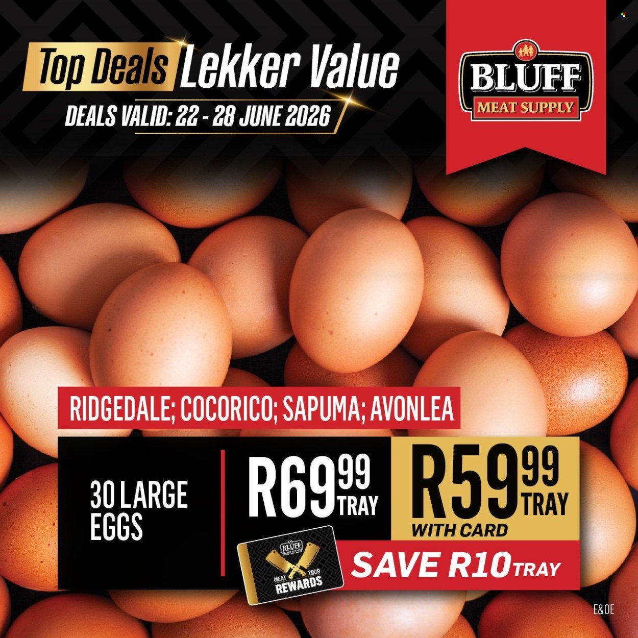 BLUFF MEAT SUPPLY specials - From Monday 22 Jun 2026