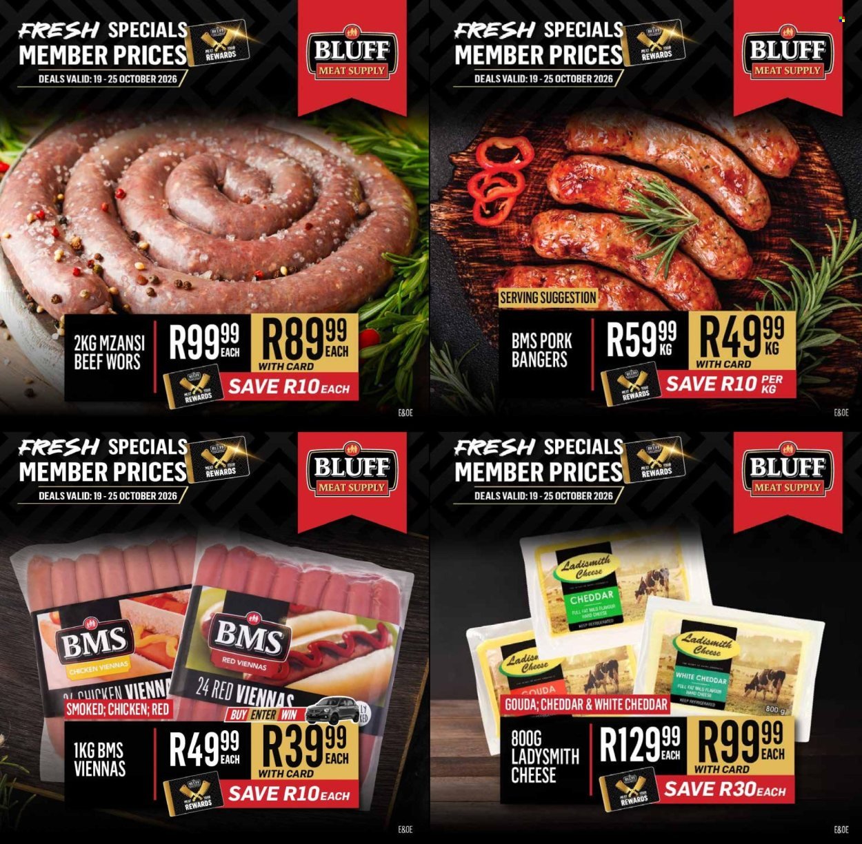 BLUFF MEAT SUPPLY specials - From Monday 19 Oct 2026