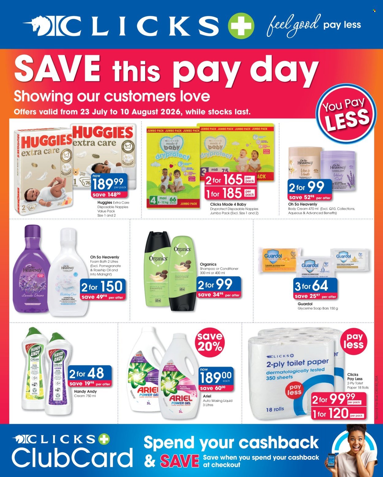 CLICKS specials - From Thursday 23 Jul 2026