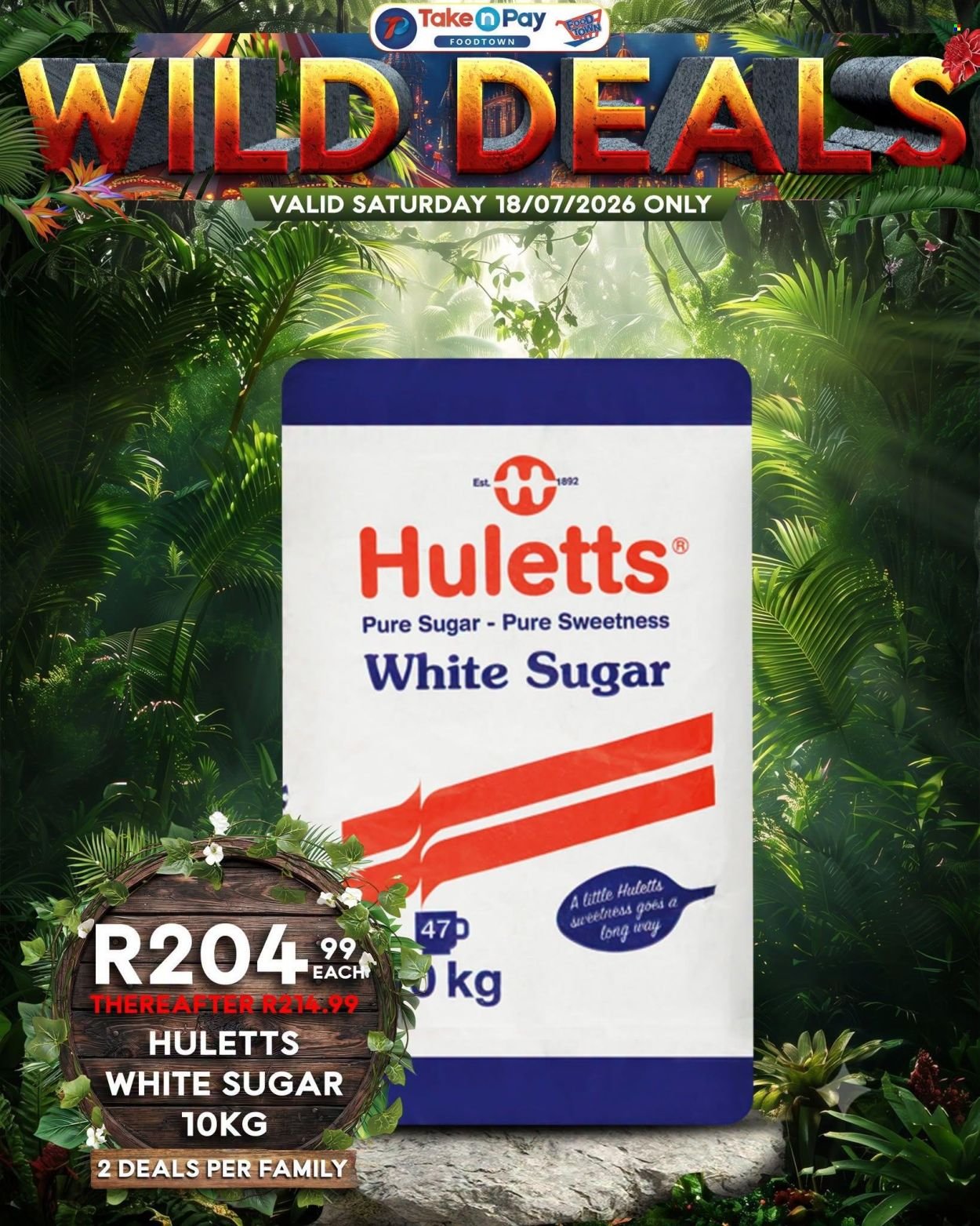 TAKE N PAY specials - From Saturday 18 Jul 2026