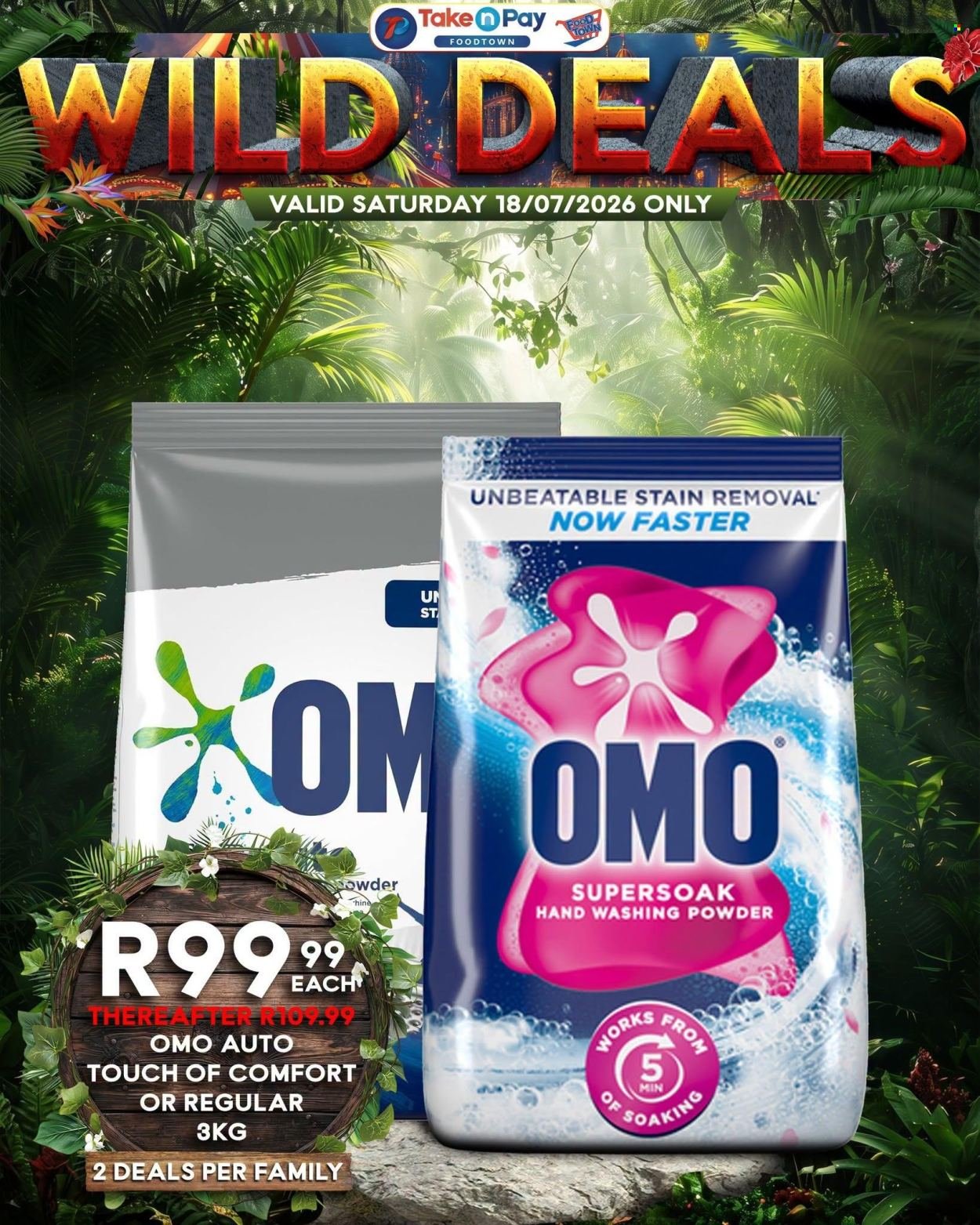 TAKE N PAY specials - From Saturday 18 Jul 2026