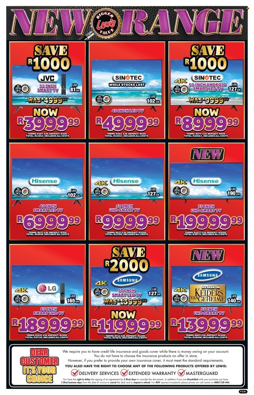 LEWIS specials - From Wednesday 1 Oct 2025 (2025-10-01 - 2025-11-08) | 21