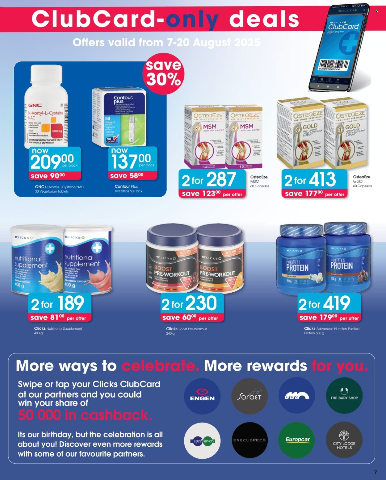 CLICKS specials - From Thursday 7 Aug 2025 (2025-08-07 - 2025-08-20) | 7