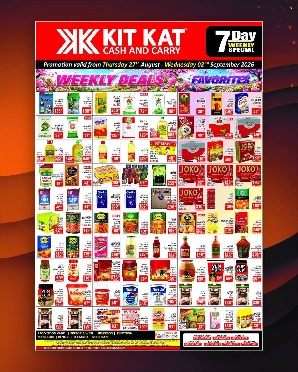 KIT KAT CASH & CARRY specials - From Thursday 27 Aug 2026