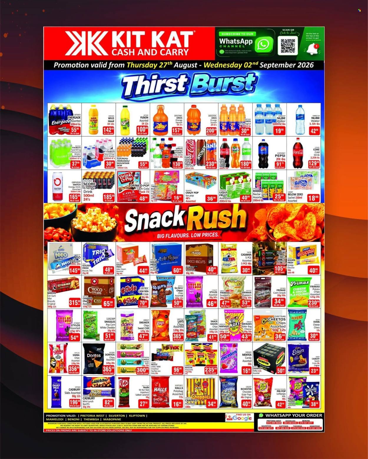 KIT KAT CASH & CARRY specials - From Thursday 27 Aug 2026