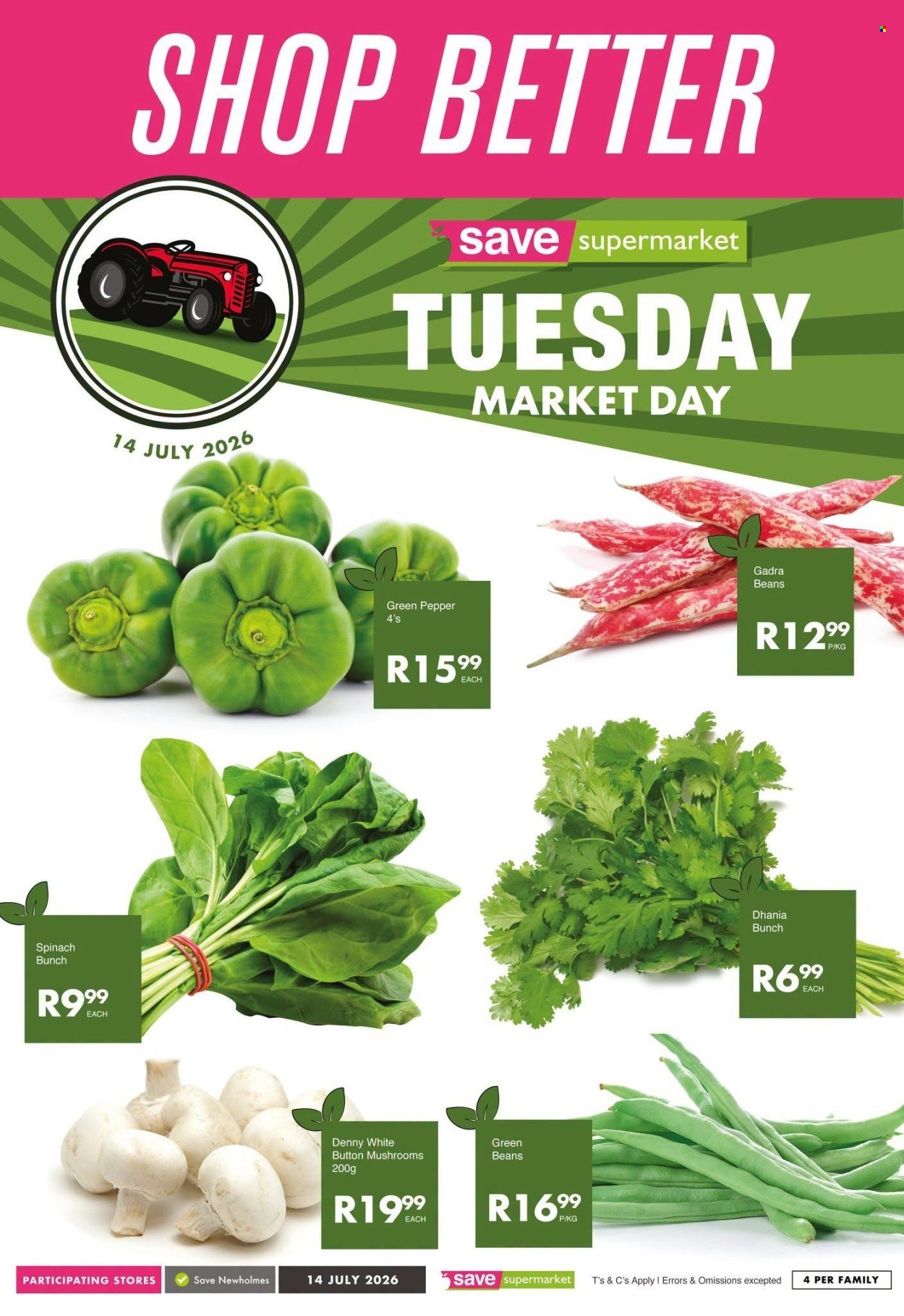 SAVE specials - From Tuesday 14 Jul 2026