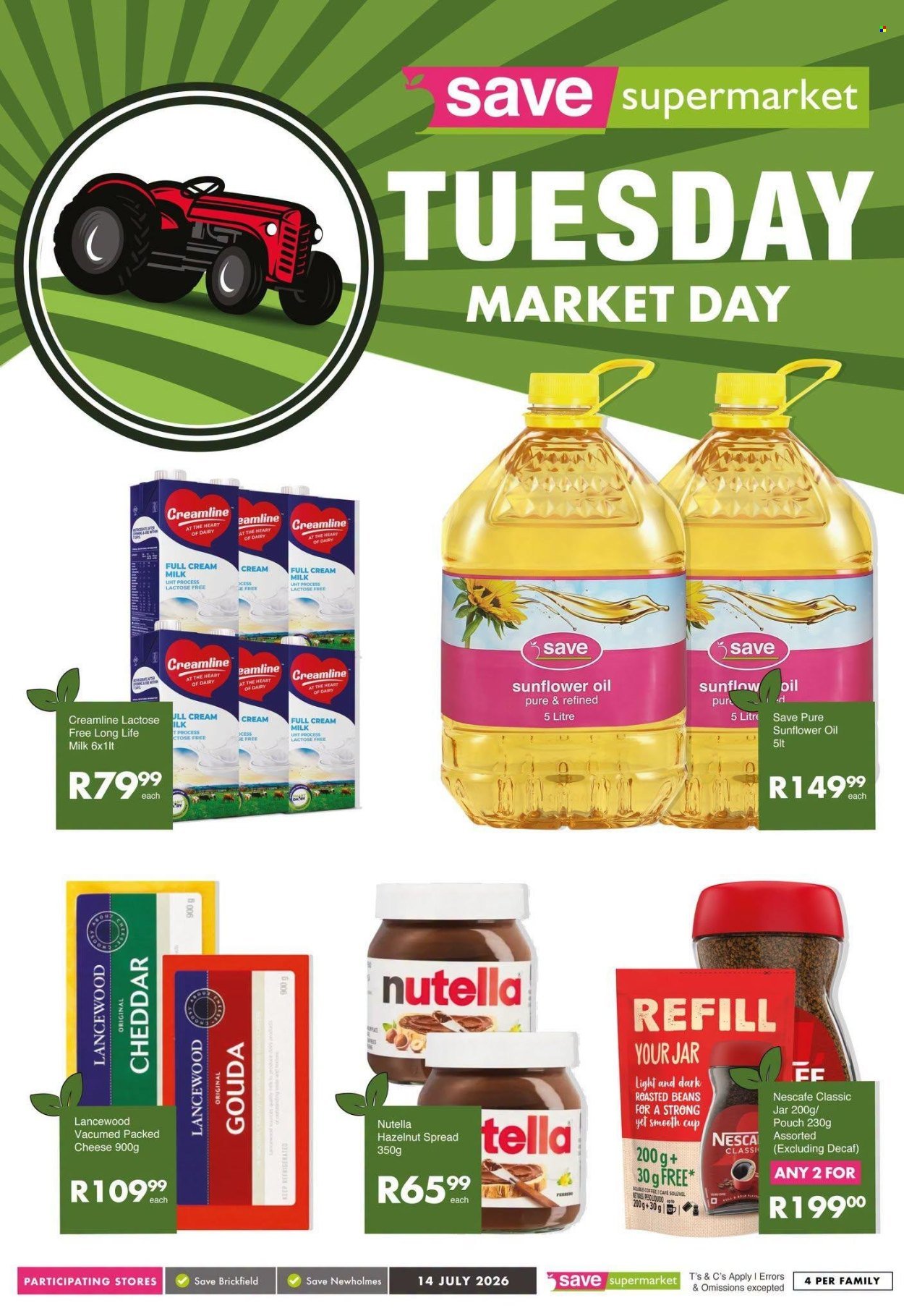 SAVE specials - From Tuesday 14 Jul 2026
