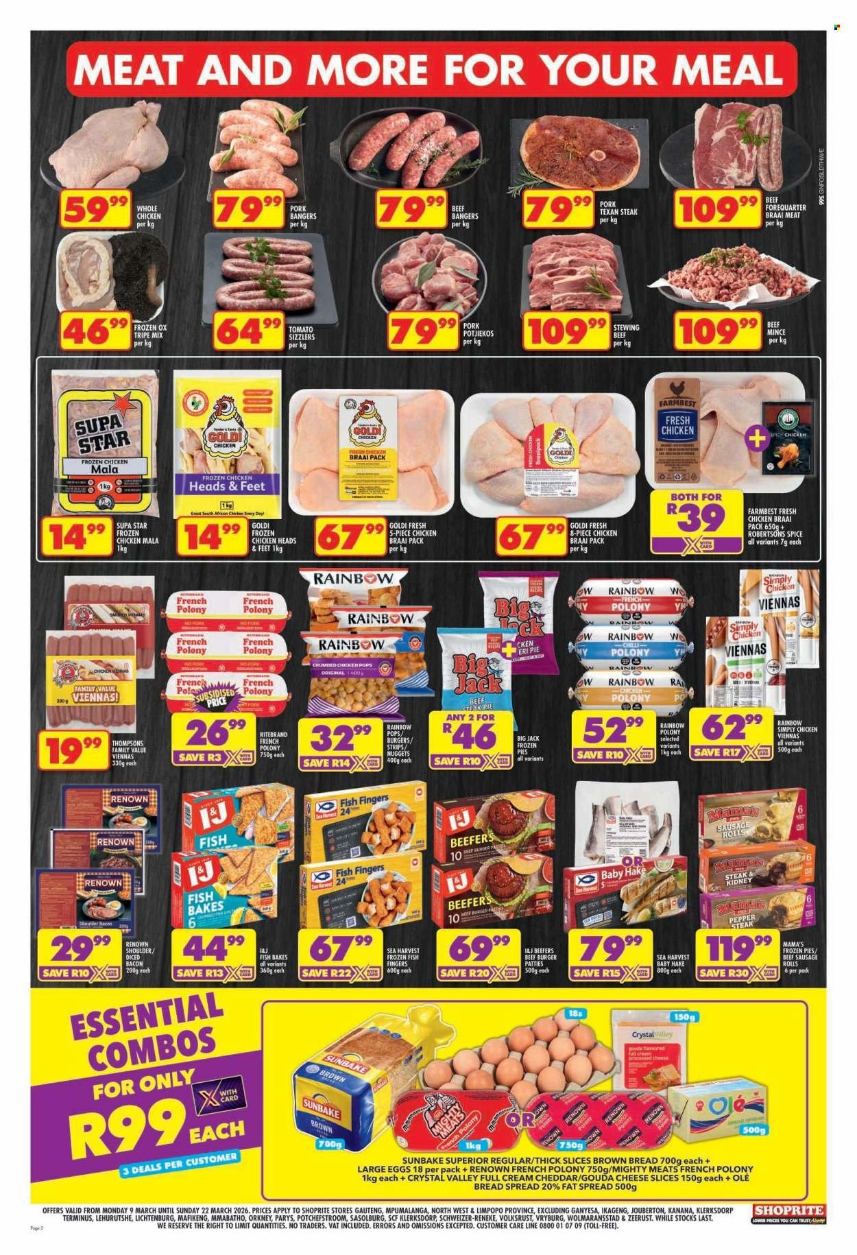 SHOPRITE specials - Easter Deals Gauteng (2026-03-09 - 2026-03-22) | 2