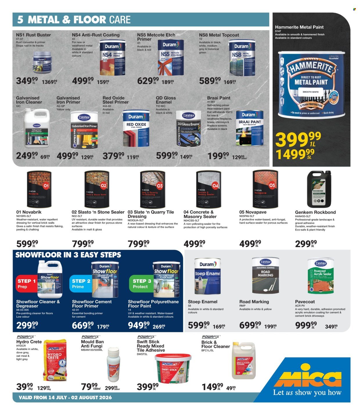 MICA specials - From Tuesday 14 Jul 2026