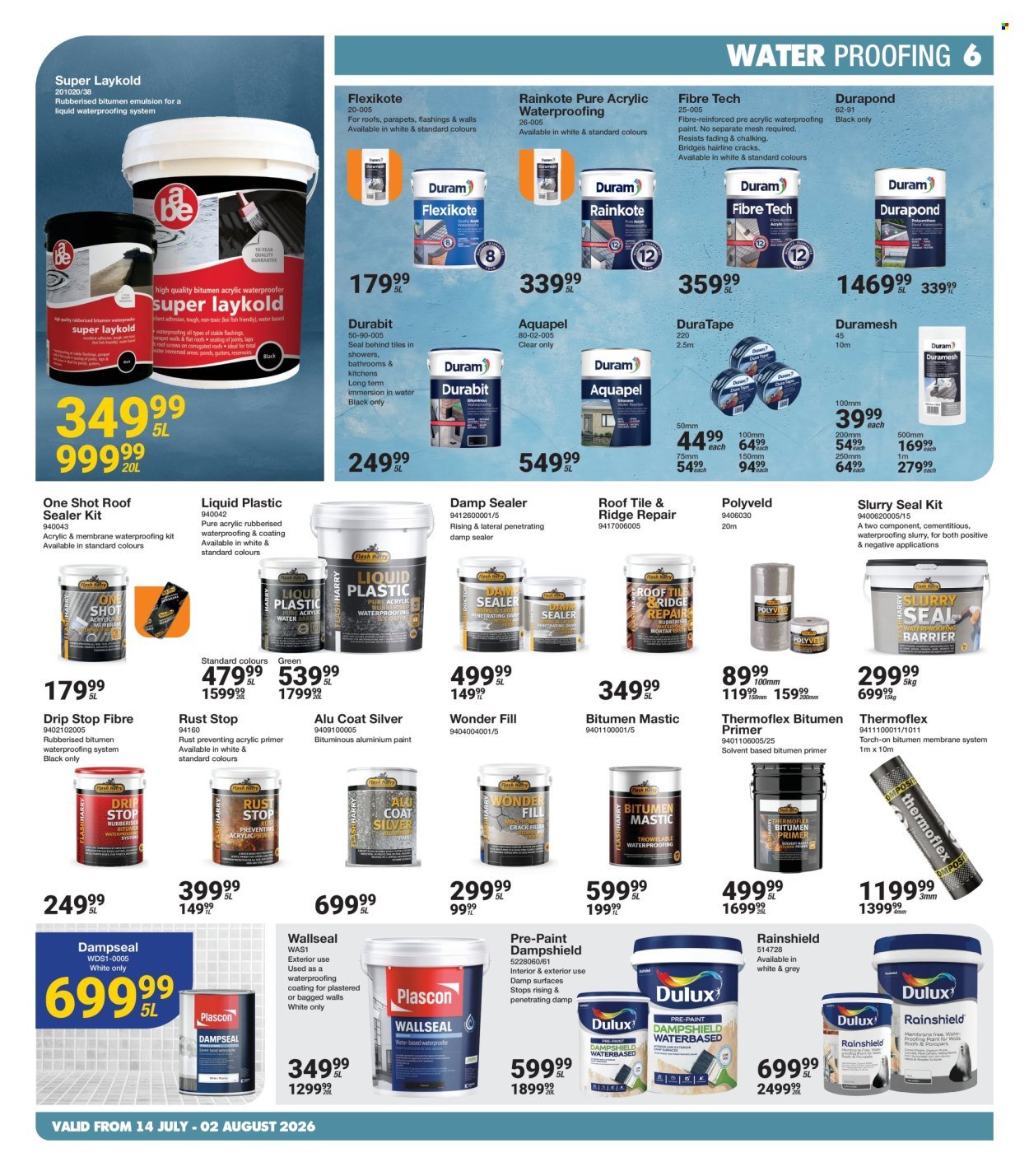 MICA specials - From Tuesday 14 Jul 2026