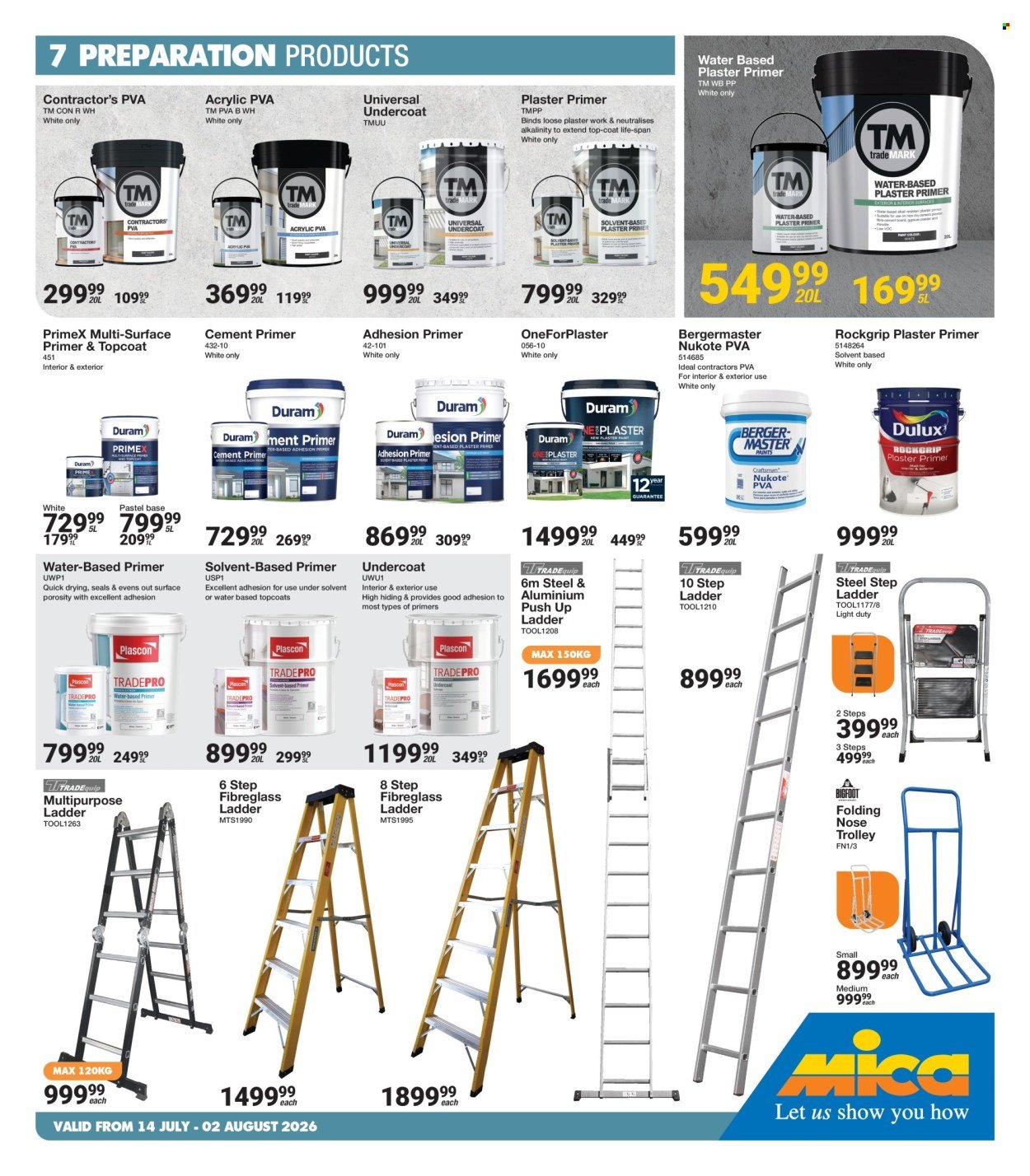 MICA specials - From Tuesday 14 Jul 2026