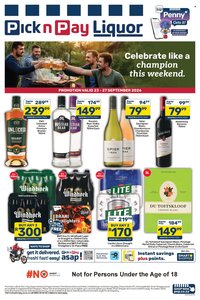 PICK N PAY specials - Weekend Liquor Specials