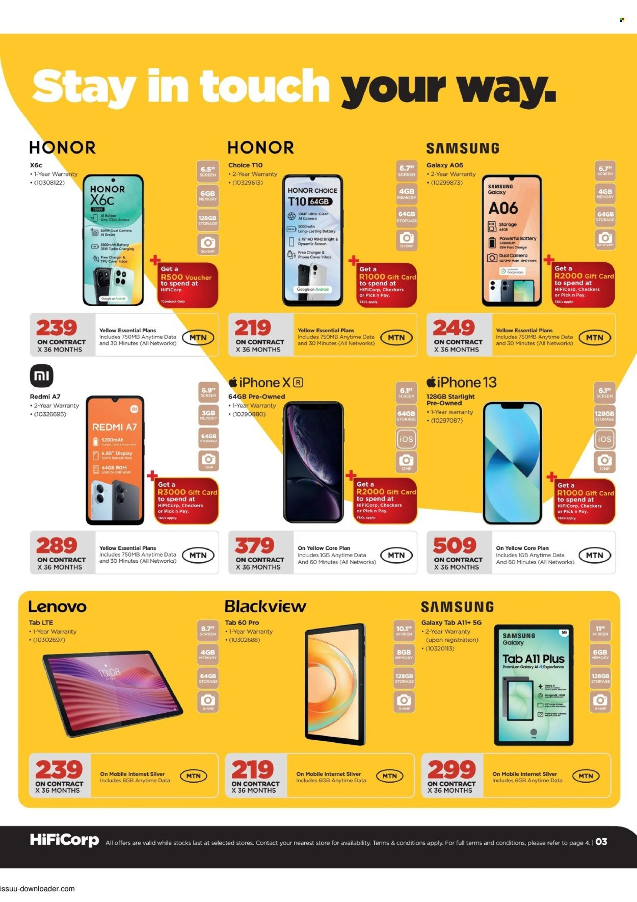 HIFI CORP specials - From Monday 7 Sept 2026